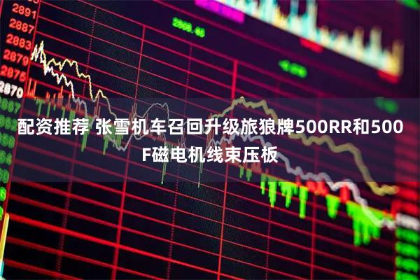 配资推荐 张雪机车召回升级旅狼牌500RR和500F磁电机线束压板
